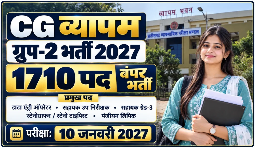 CG Vyapam Group 2 Recruitment 2026
